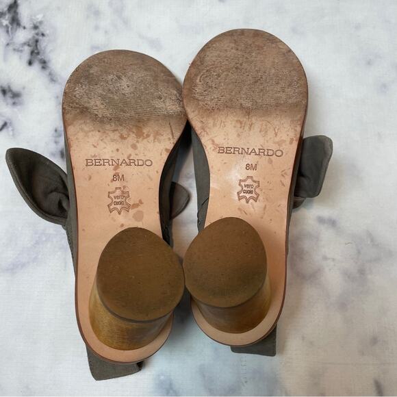 Bernardo Lizzie Peep Toe Nubuck Suede Slingback Sandal Booties - Picture 7 of 10